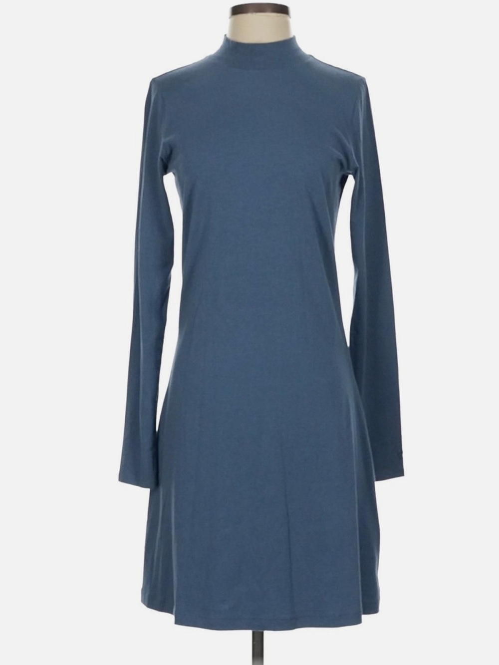 Tommy John Second Skin Clothing Long Sleeve Mock Neck Dress Bering Sea Blue